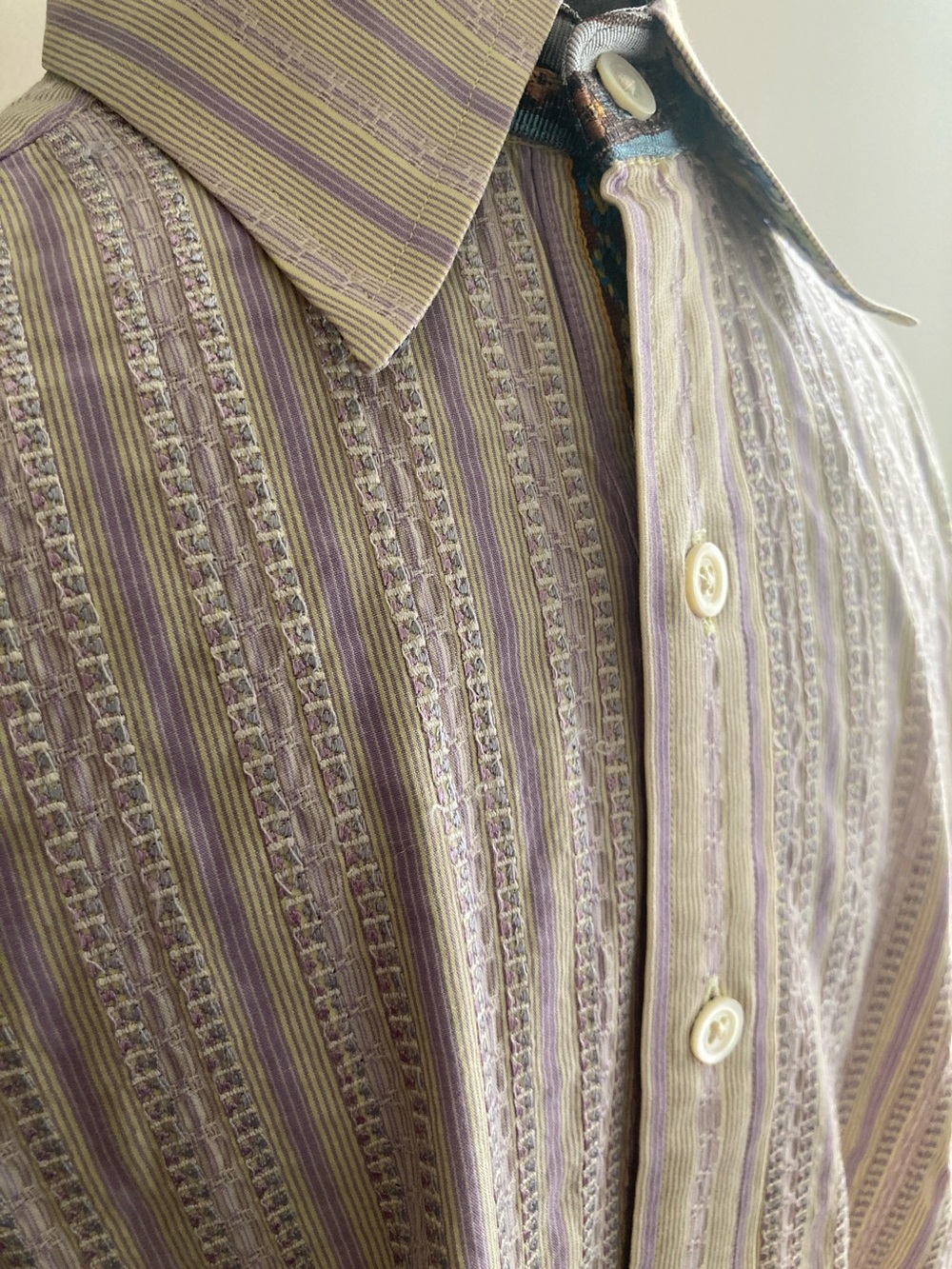 Robert Graham Long Sleeve Button Down Shirt Small S543 - Picture 2 of 12
